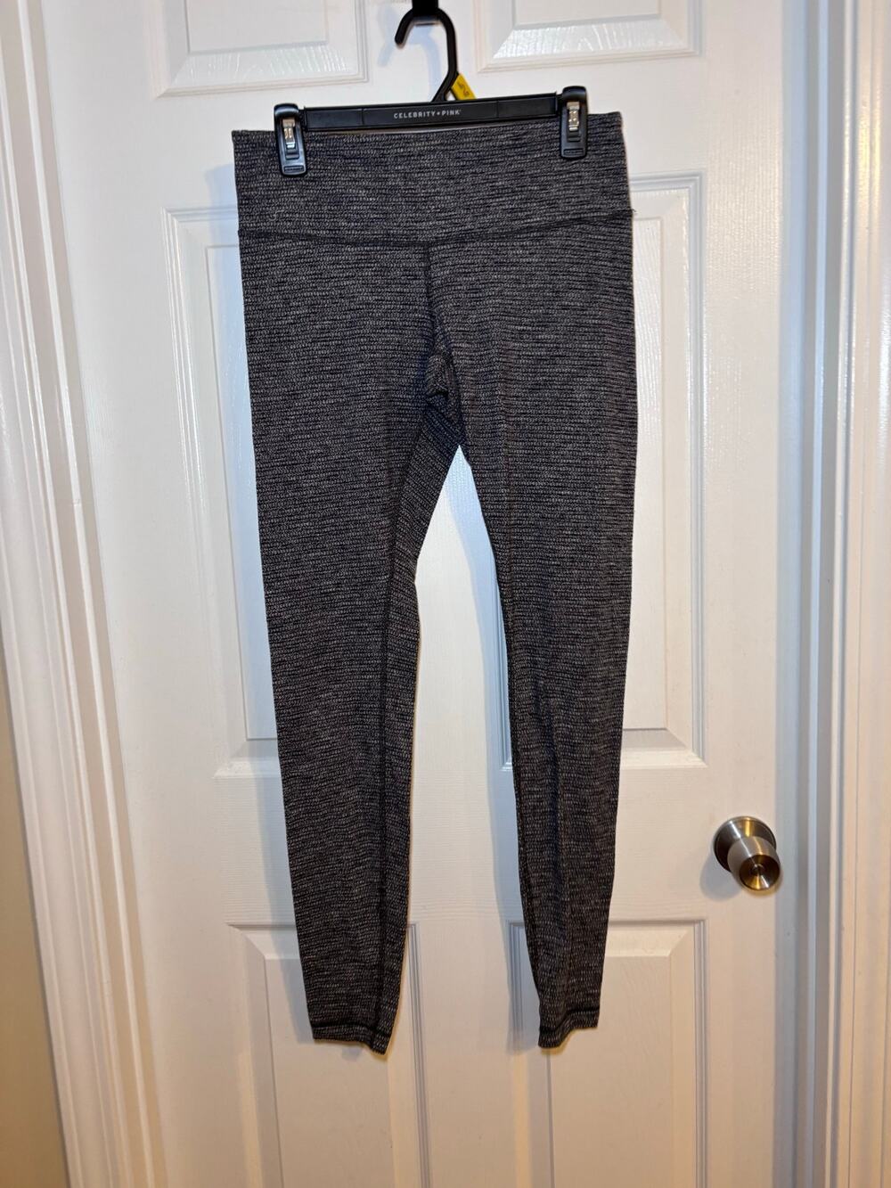 Lululemon Women’s Size 10 Black White Heathered Textured Leggings